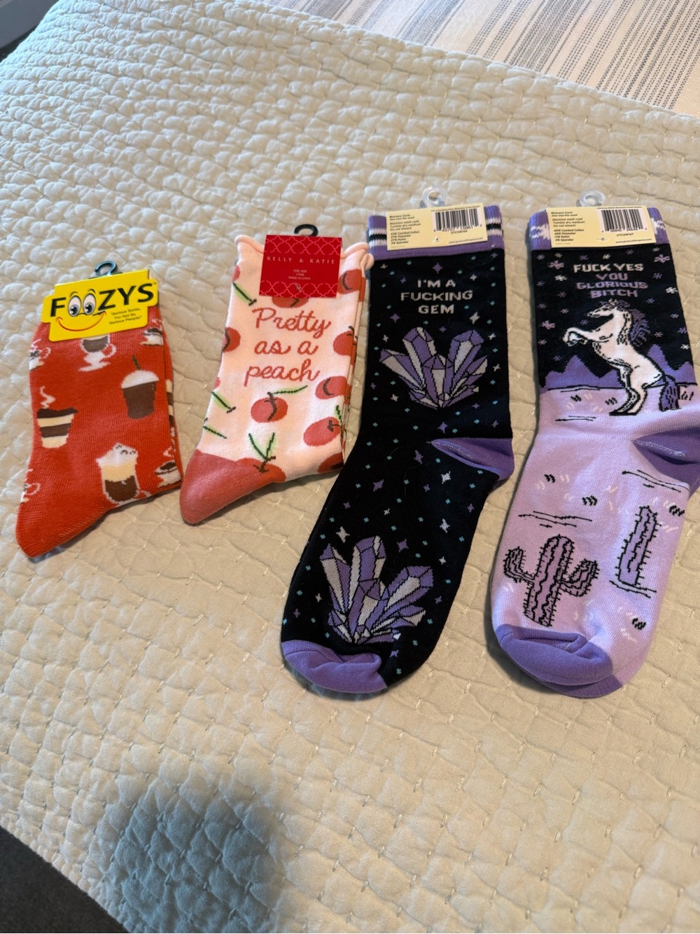 4 Pairs of New women’s novelty socks